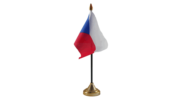 Czech Republic Table Flags